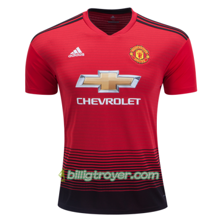 Billige Fotballdrakter Manchester United Hjemmedraktsett 2018/19 Kortermet